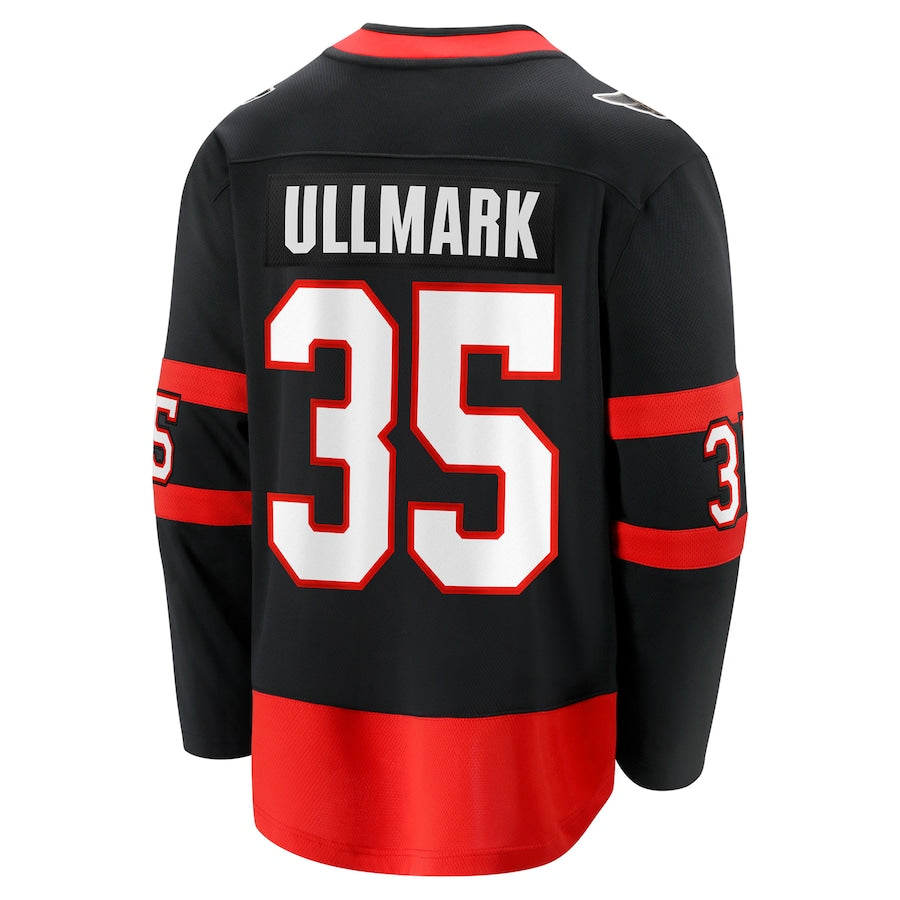 Linus Ullmark Ottawa Senators Home Premier Breakaway Jersey - Black