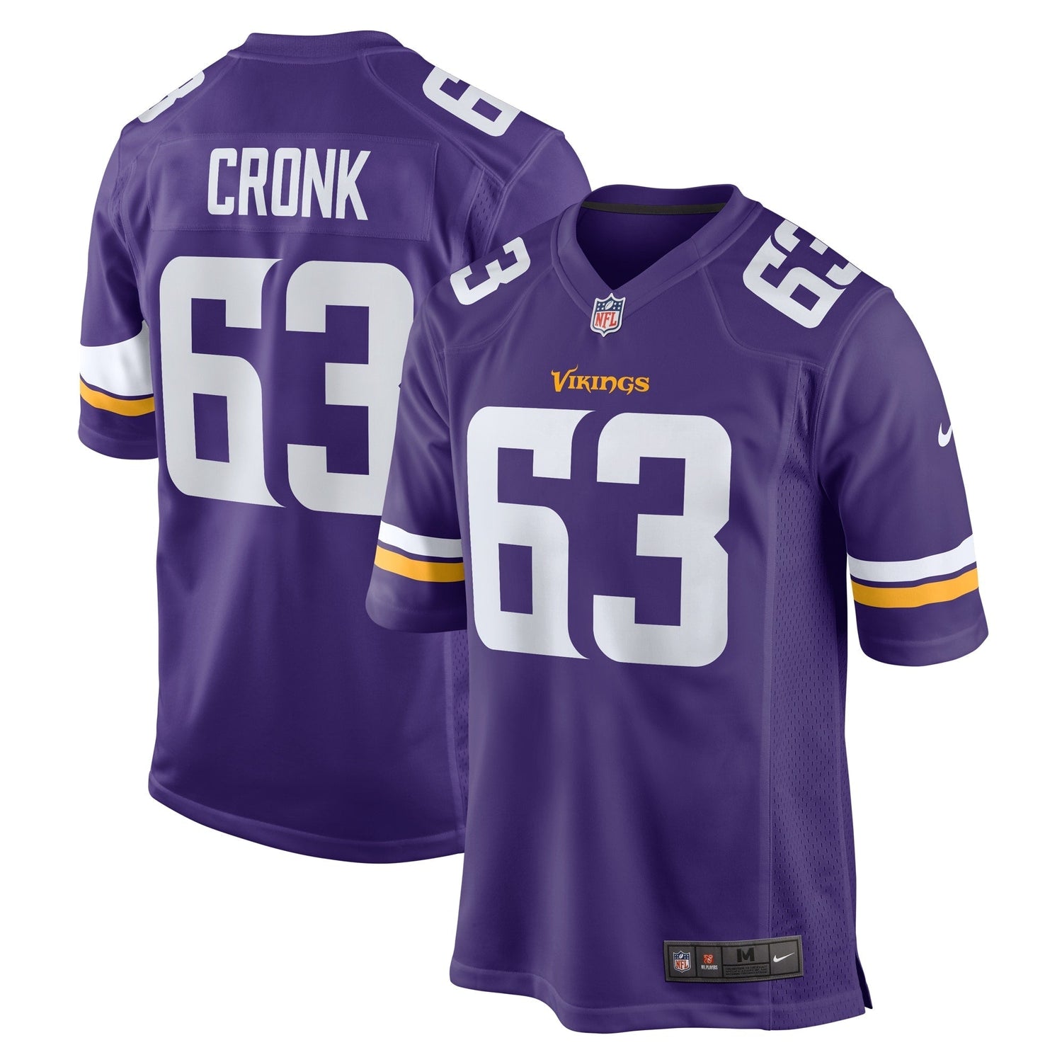 Coy Cronk Minnesota Vikings Nike Team Game Jersey - Purple