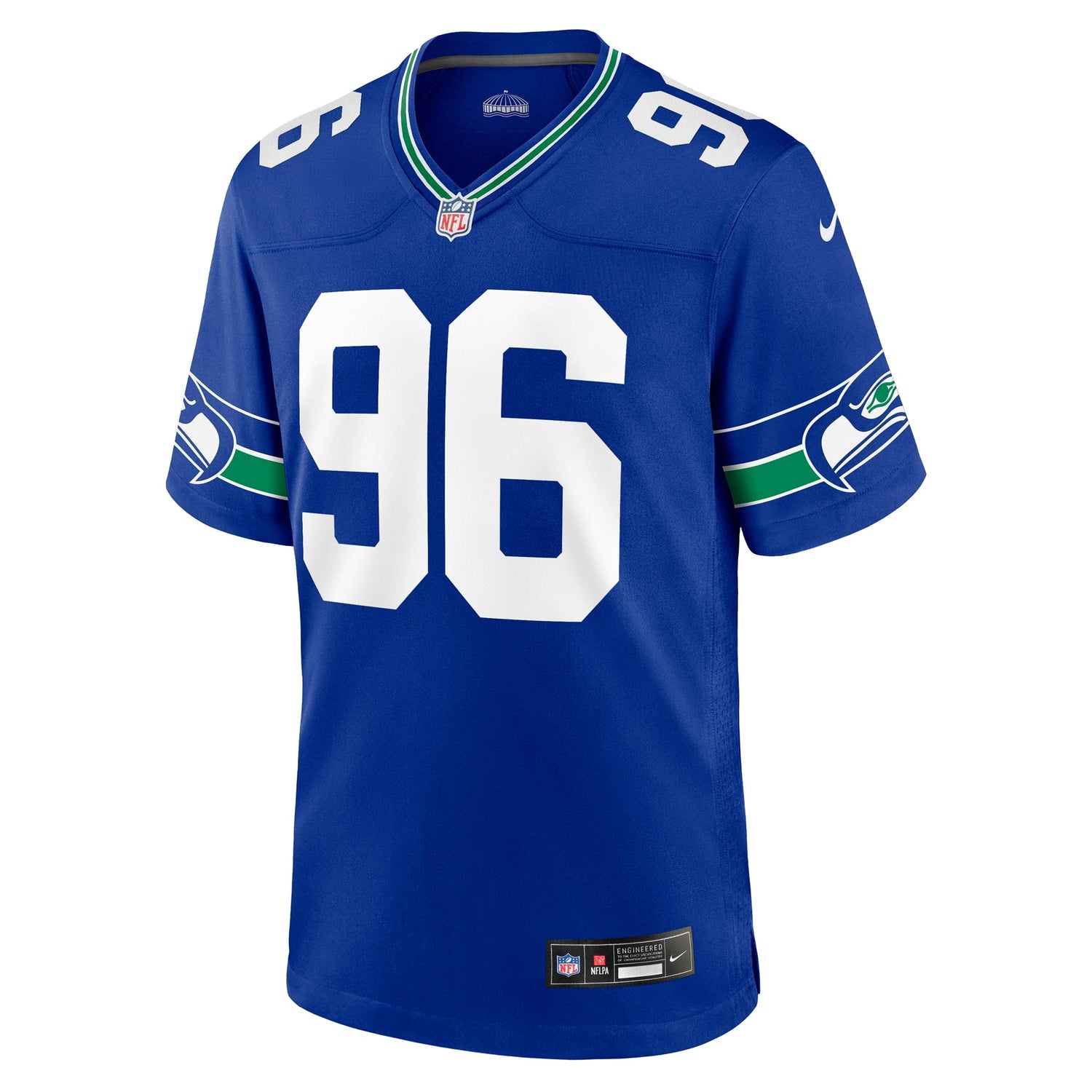 Cortez Kennedy Seattle Seahawks Nike Throwback Retired Game Jersey - Royal