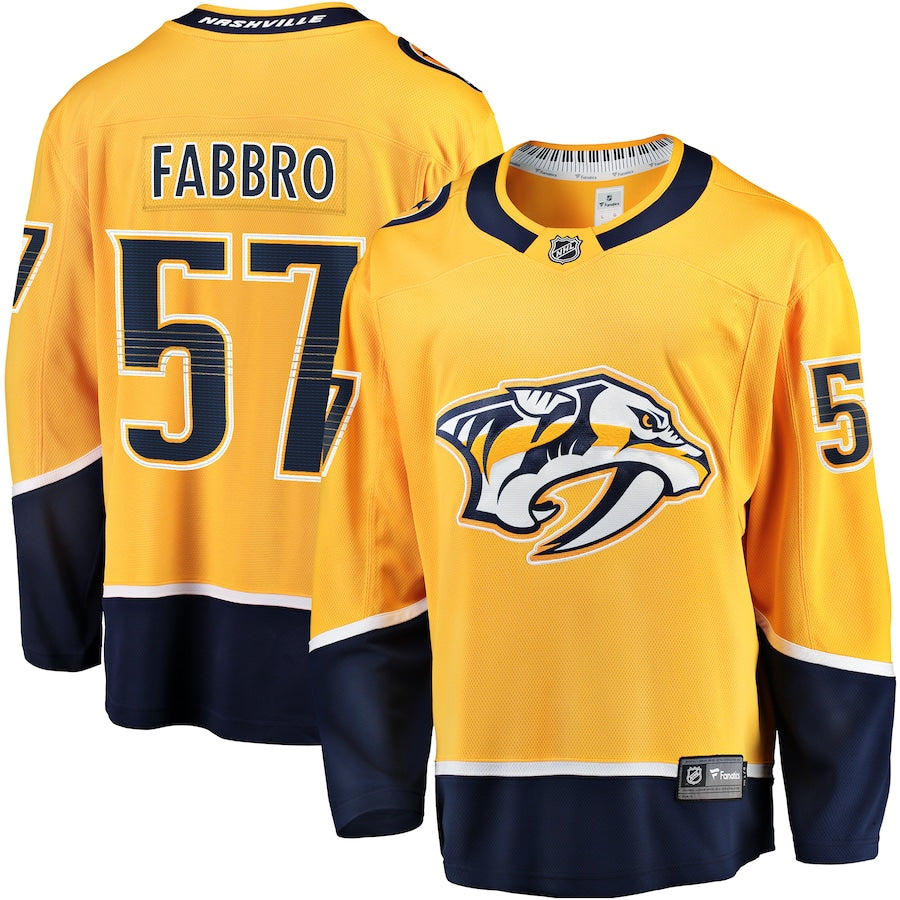 Dante Fabbro Nashville Predators Jersey - Gold