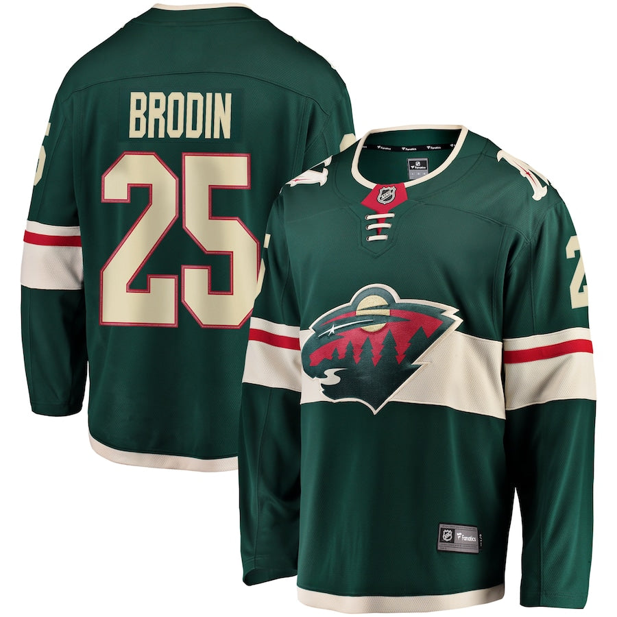 Jonas Brodin Minnesota Wild Breakaway Jersey - Green