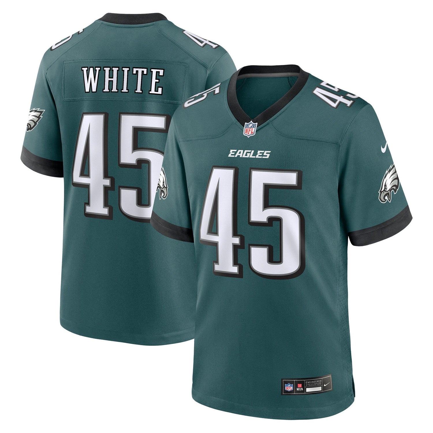 Devin White Philadelphia Eagles Nike Game Jersey - Midnight Green