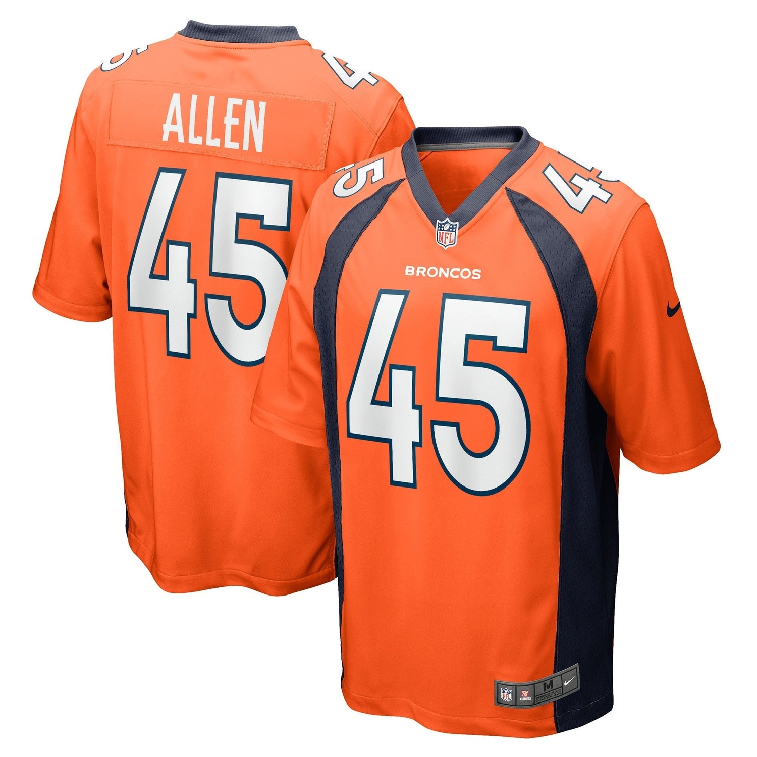 Christopher Allen Denver Broncos Nike Game Jersey - Orange