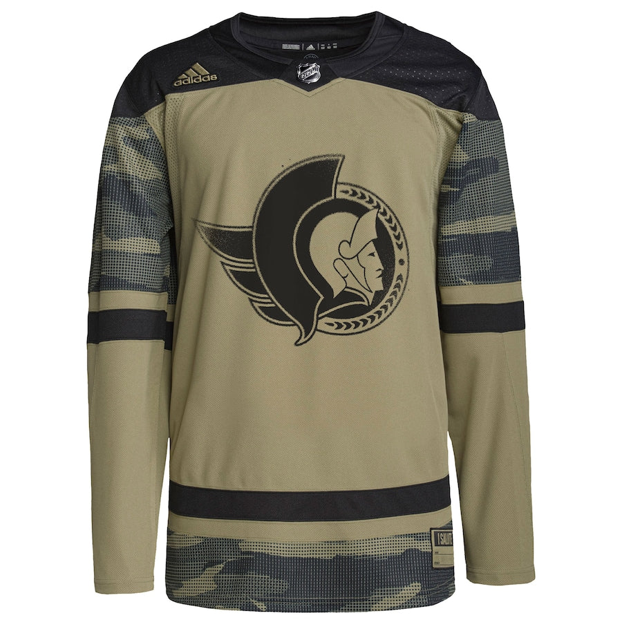 Ottawa Senators Logo Military Appreciation Team Practice Jersey - Camo