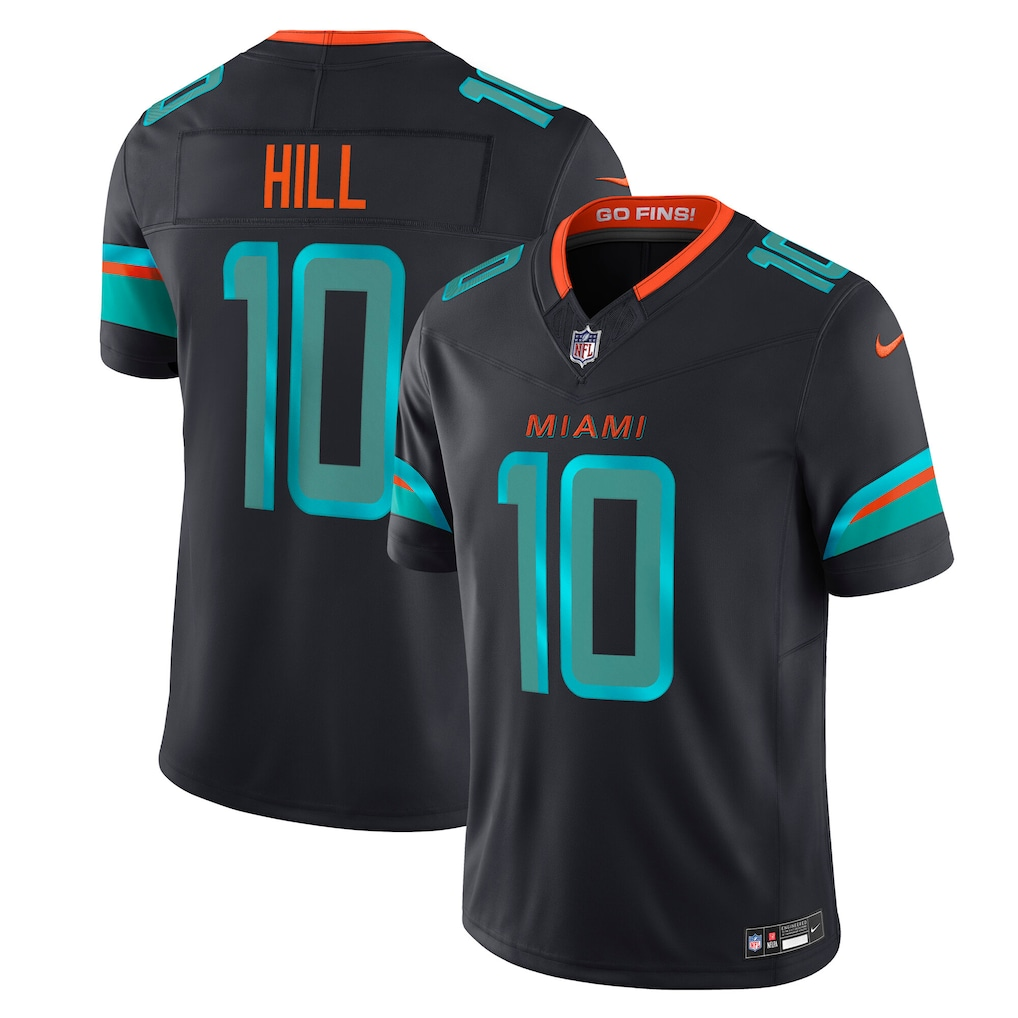 Men's Nike Tyreek Hill Pitch Blue Miami Dolphins 2025 Rivalries Collection Limited Jersey