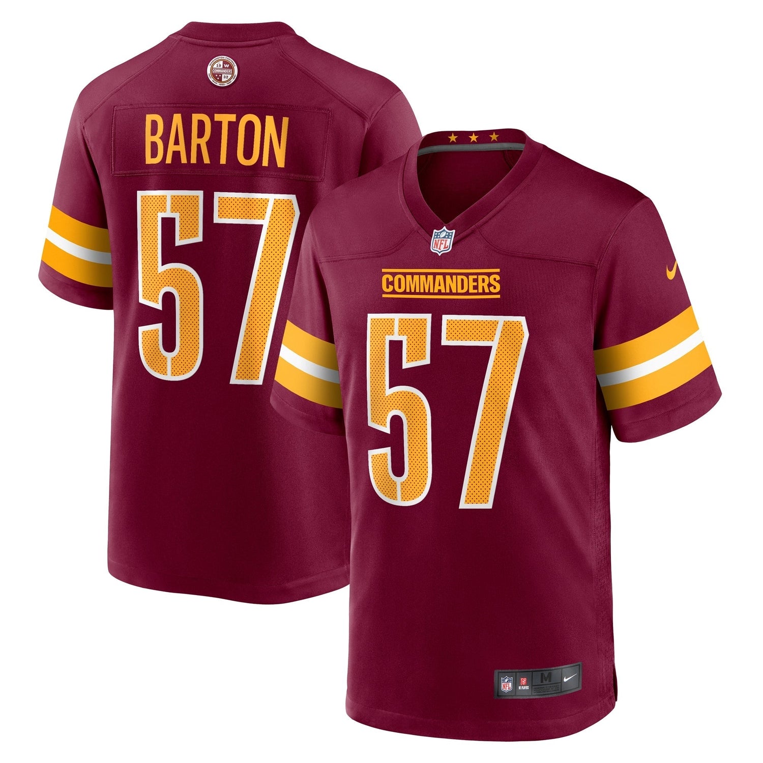 Cody Barton Washington Commanders Nike Game Jersey - Burgundy