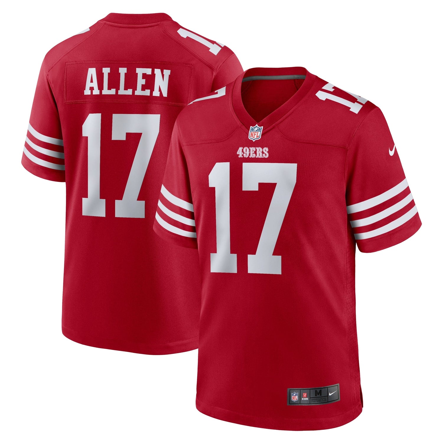 Brandon Allen San Francisco 49ers Nike Game Jersey - Scarlet