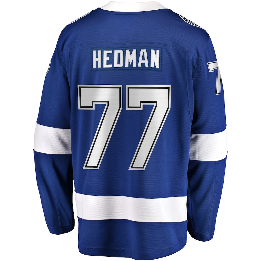 Men's Tampa Bay Lightning Victor Hedman Fanatics Blue Home Premier Breakaway Player Jersey