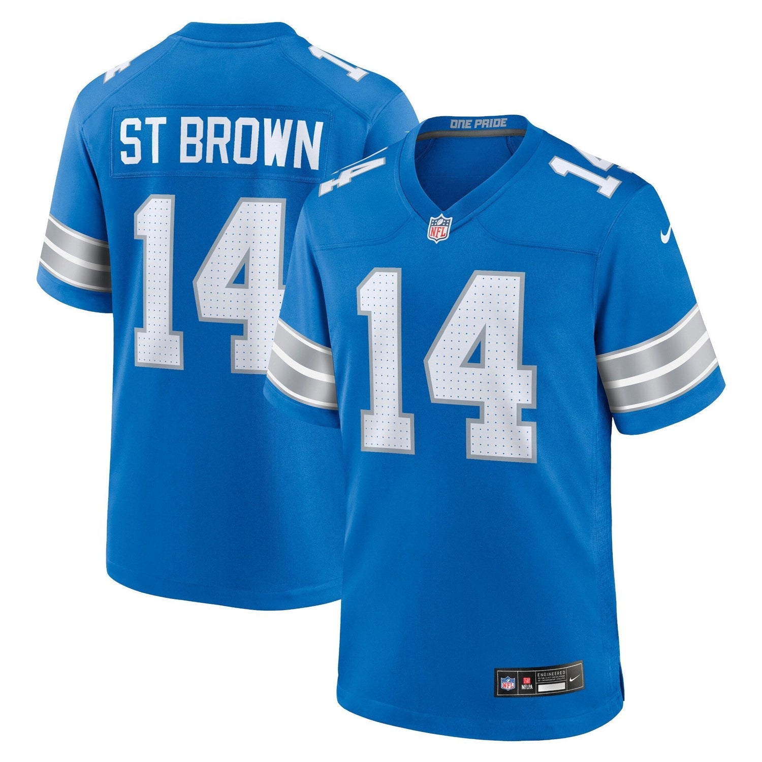 Amon-Ra St. Brown Detroit Lions Nike Game Jersey - Blue