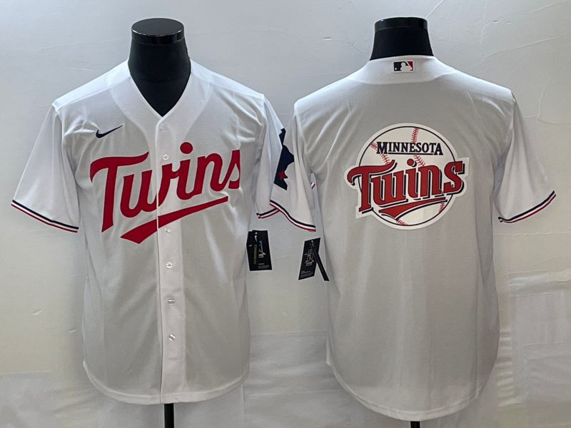 Men's Minnesota Twins White Home Team Jersey