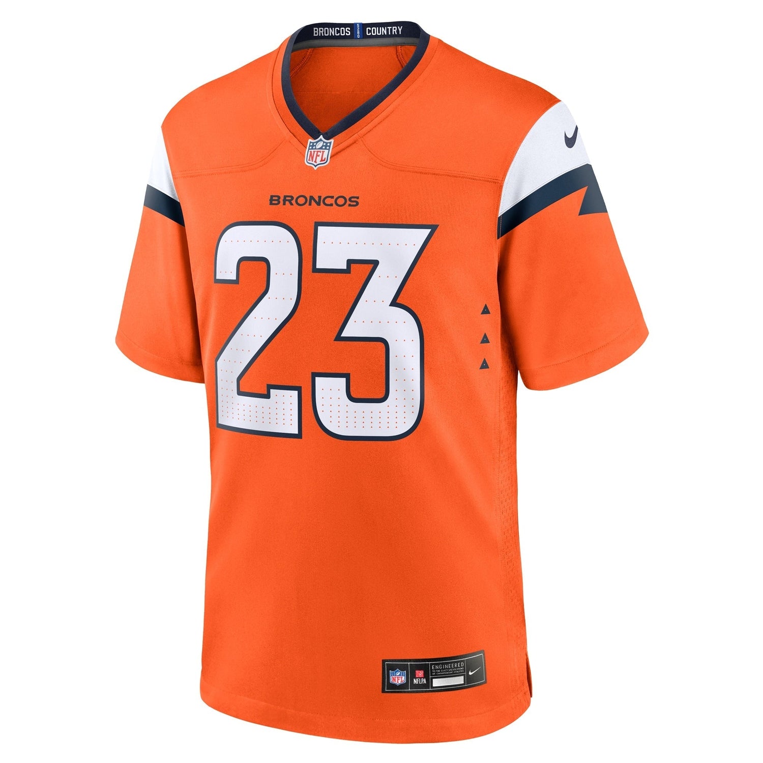 Audric Estime Denver Broncos Nike Team Game Jersey - Orange