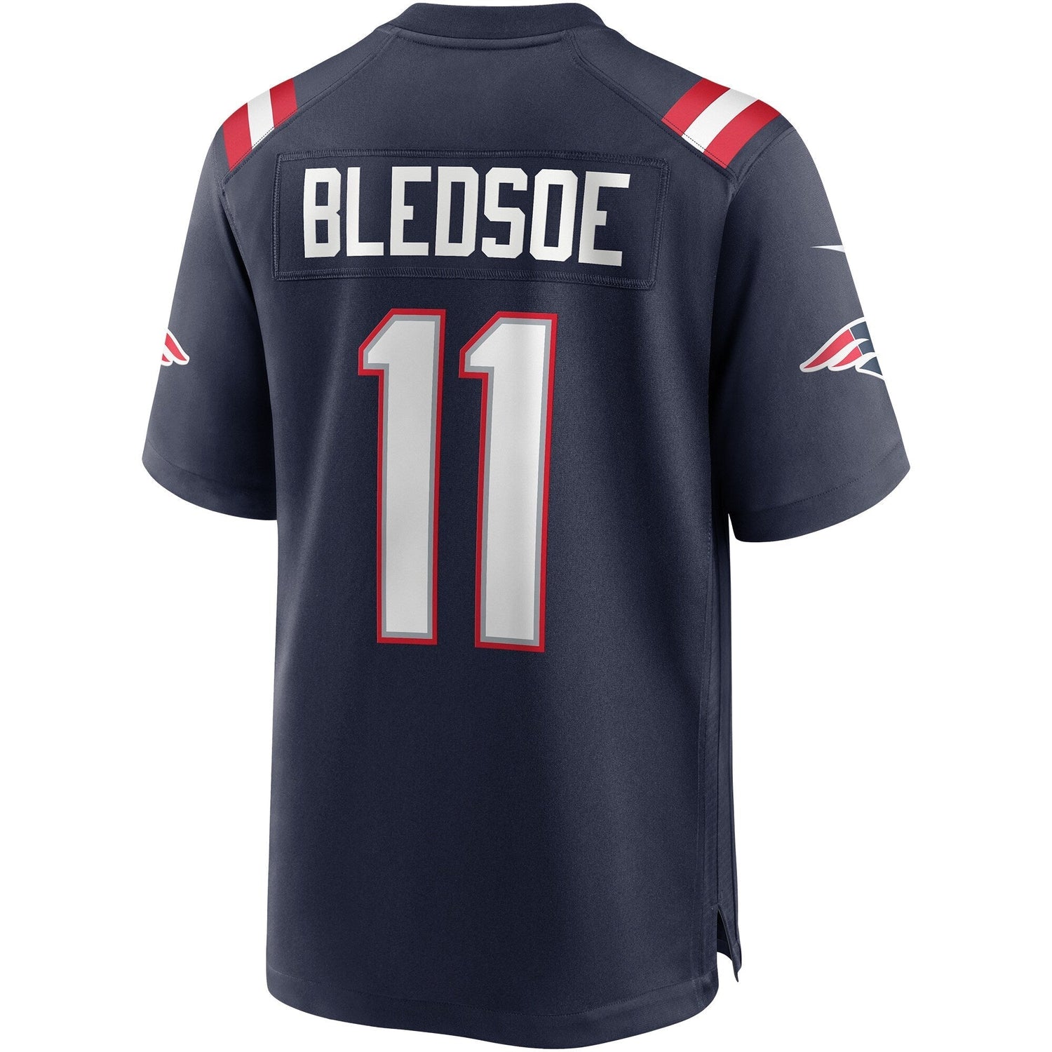 Drew Bledsoe New England Patriots Nike Game Retired Jersey - Navy