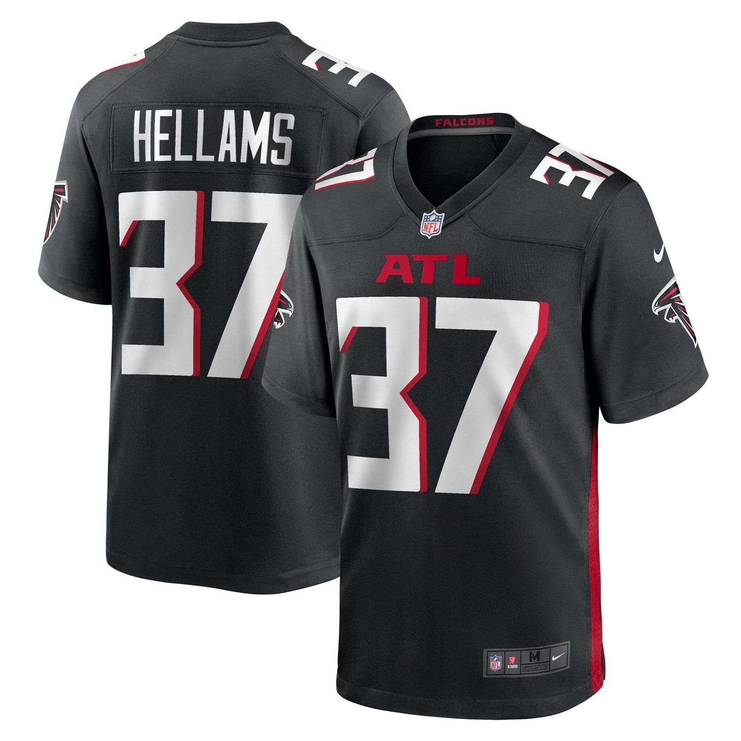 DeMarcco Hellams Atlanta Falcons Nike Team Game Jersey - Black