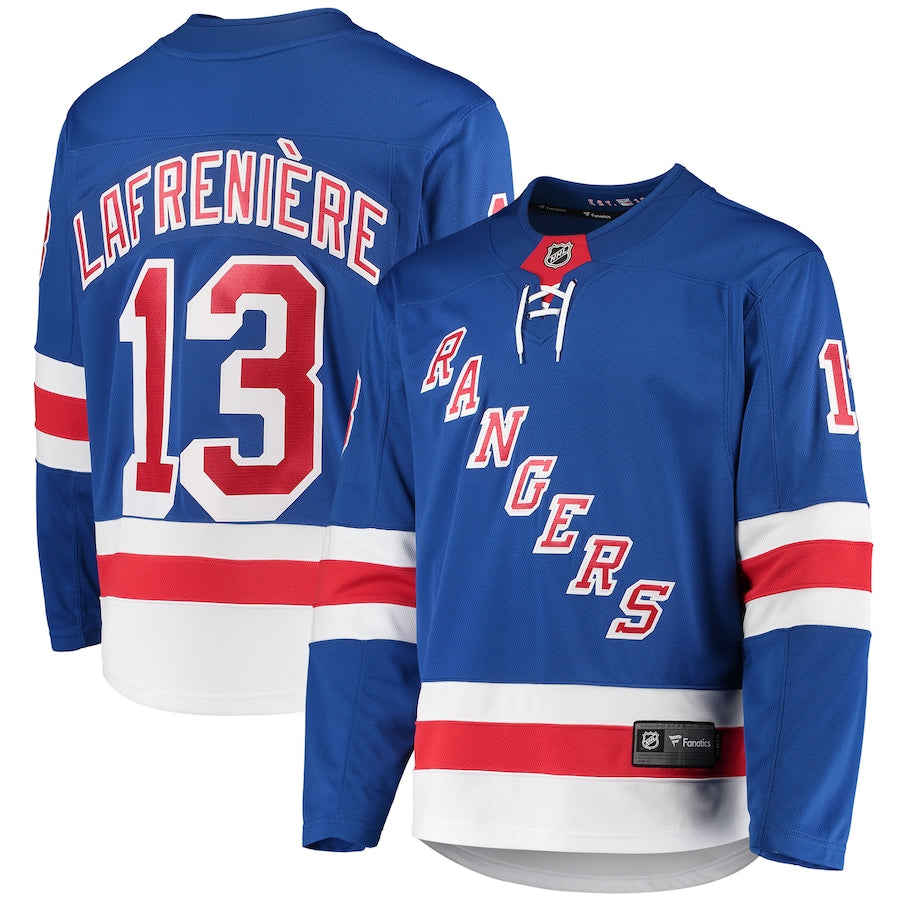 Alexis Lafrenière New York Rangers Premier Breakaway Jersey - Blue