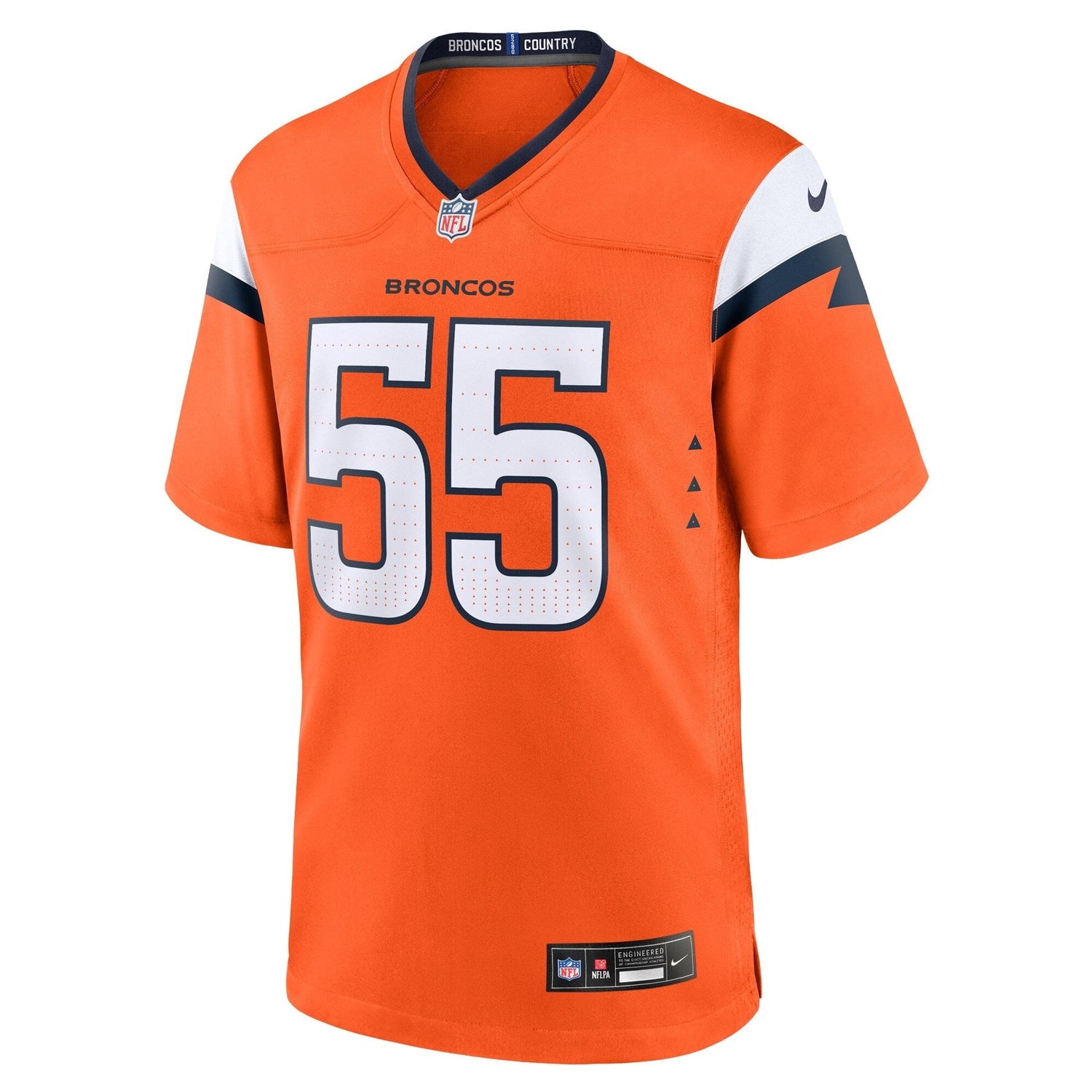 Cody Barton Denver Broncos Nike Game Jersey - Orange