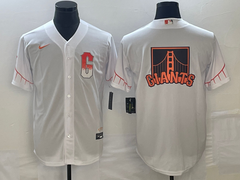 Men's San Francisco Giants White City Connect Player Jersey