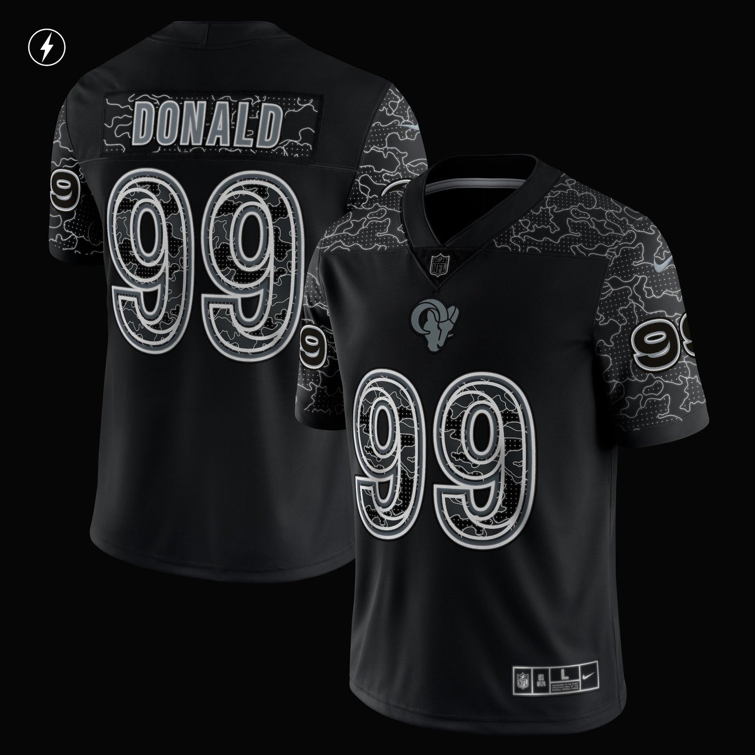 Aaron Donald Los Angeles Rams Nike RFLCTV Limited Jersey - Black