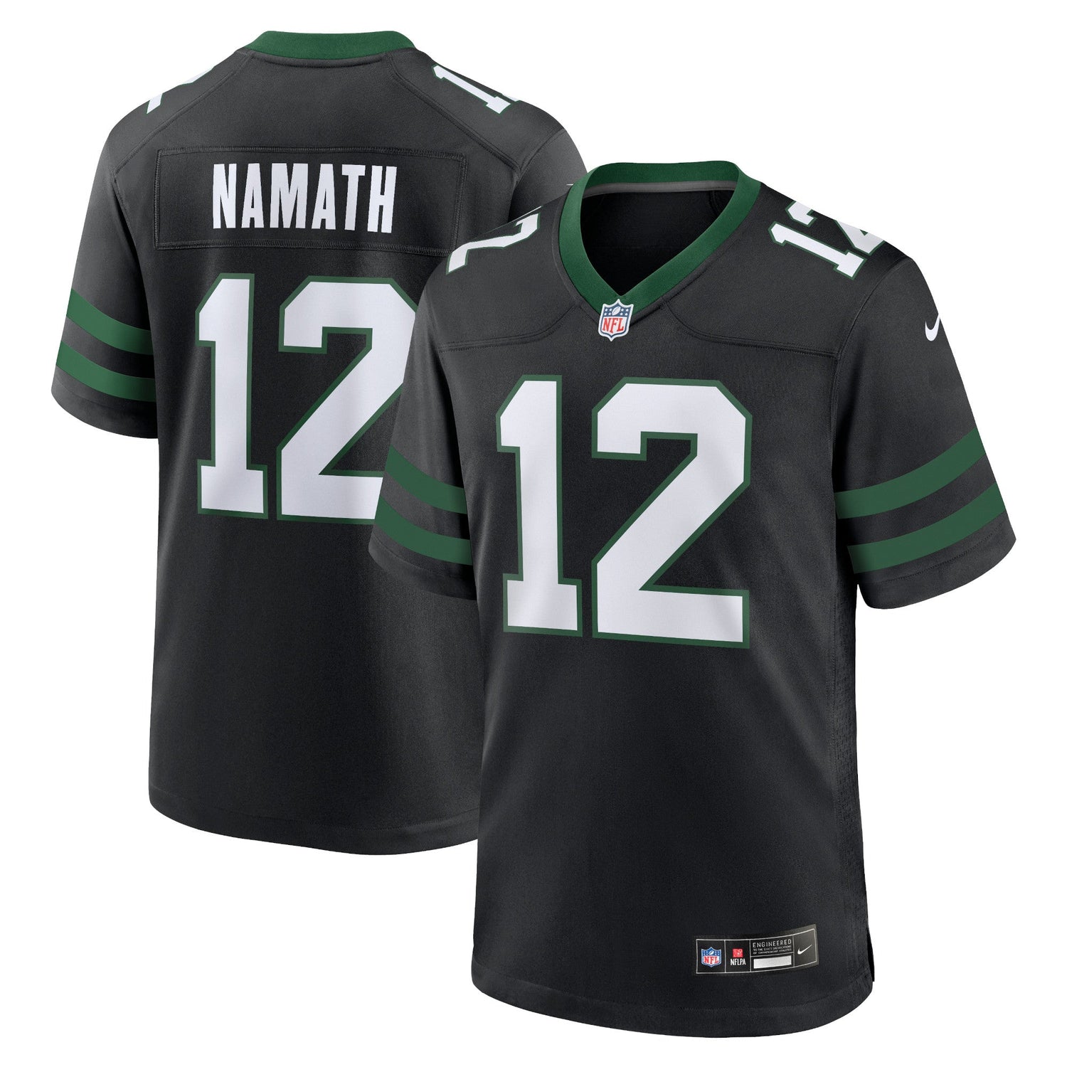 Joe Namath New York Jets Nike Alternate Retired Game Jersey - Legacy Black