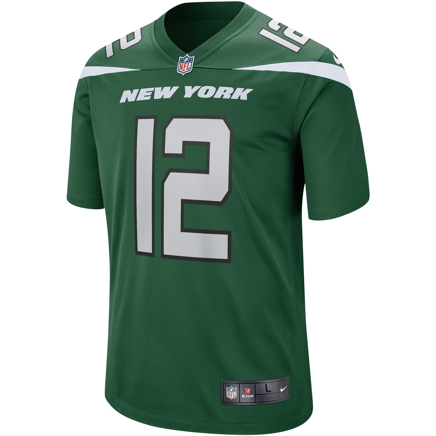 Joe Namath New York Jets Nike Game Retired Jersey - Gotham Green