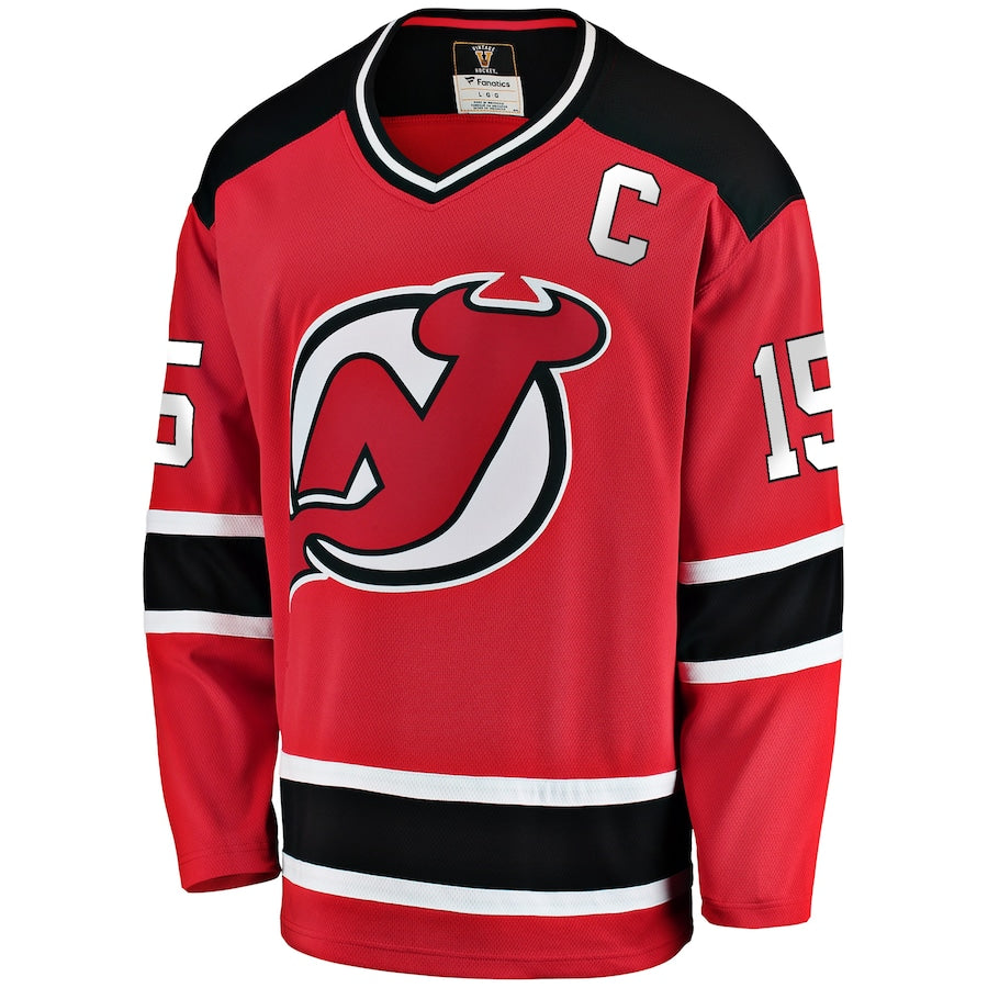 Jamie Langenbrunner New Jersey Devils Premier Breakaway Retired Jersey - Red