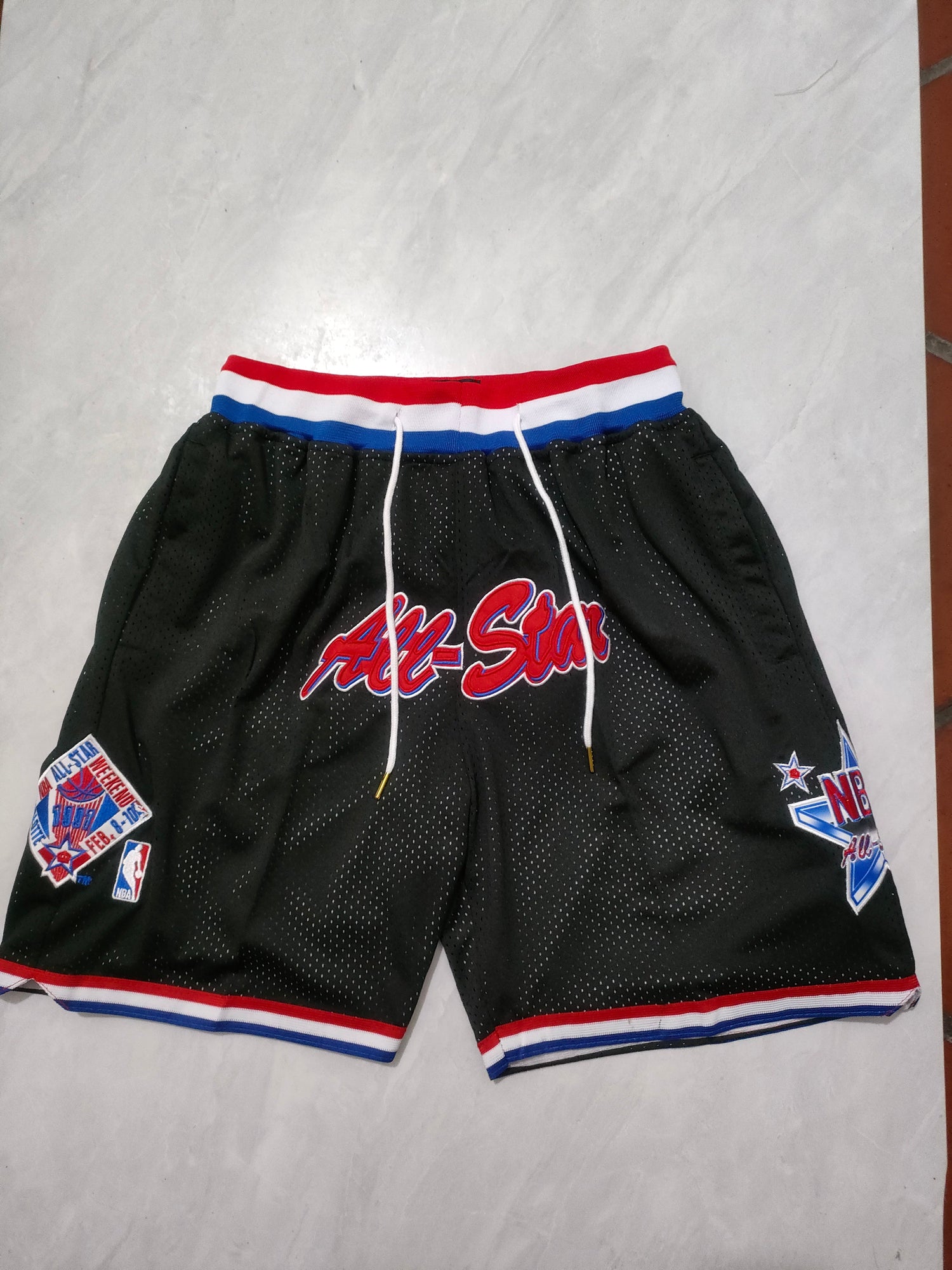 JUST DON All Star Black Pocket Shorts