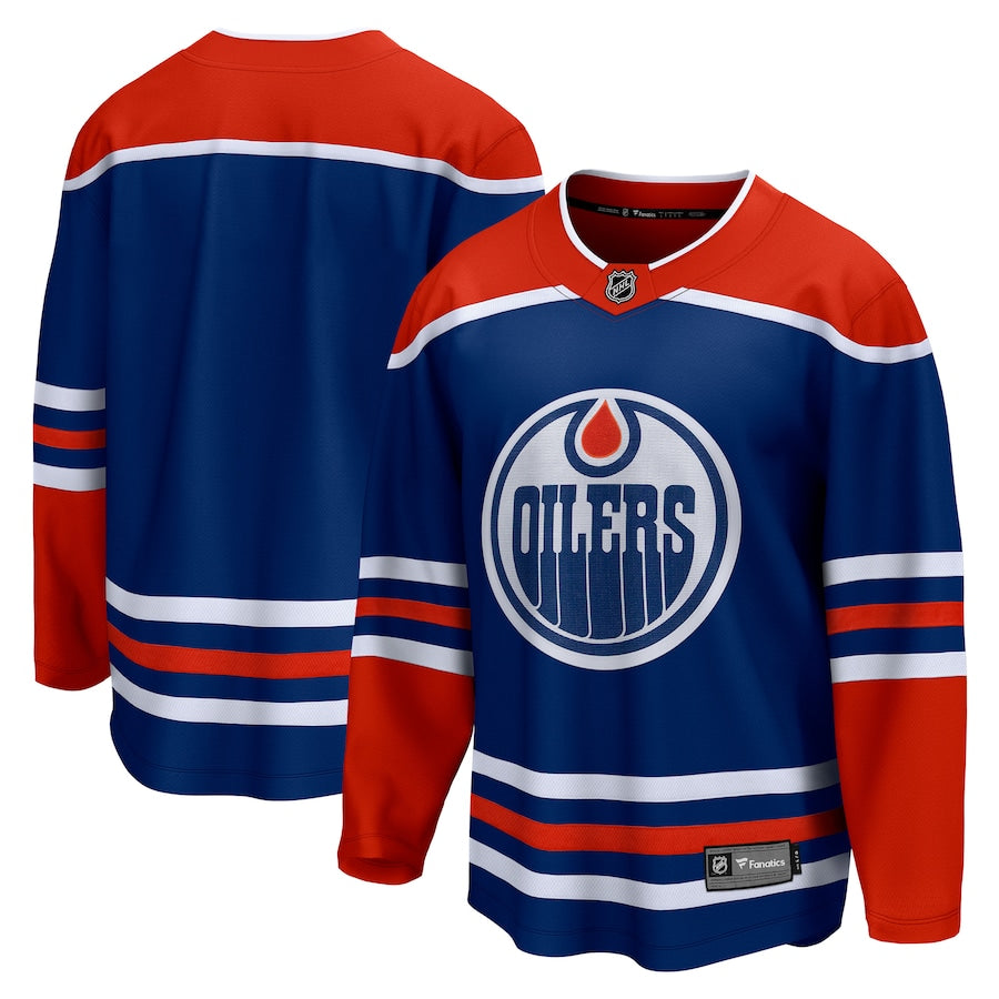 Edmonton Oilers Home Breakaway Blank Jersey - Royal