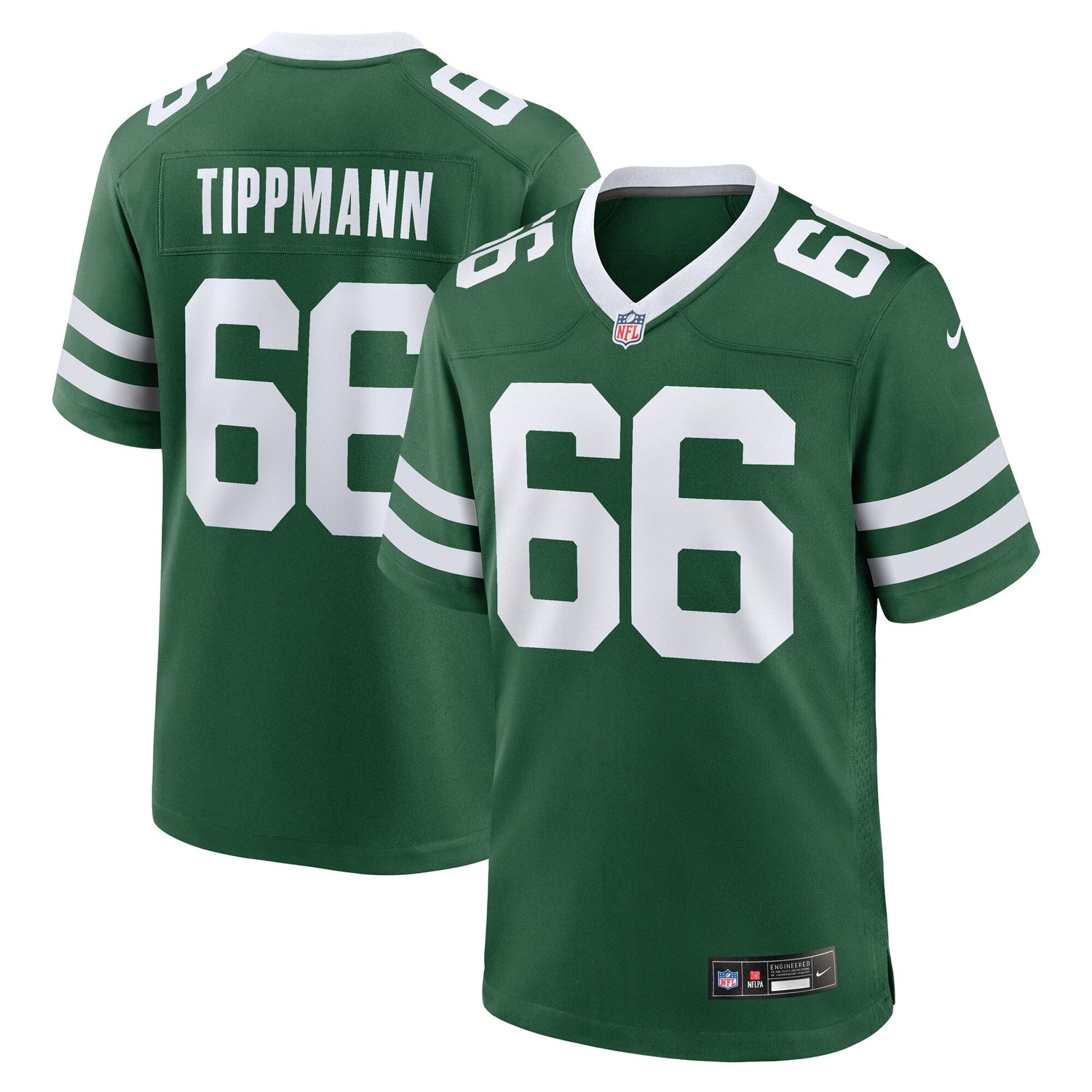 Joe Tippmann New York Jets Nike Team Game Jersey - Legacy Green