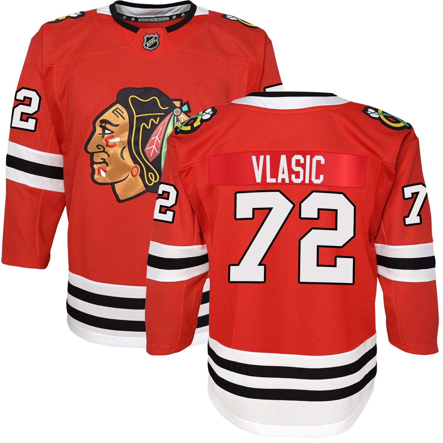 Youth Alex Vlasic Chicago Blackhawks Red Home NHL Premier Premium Jersey