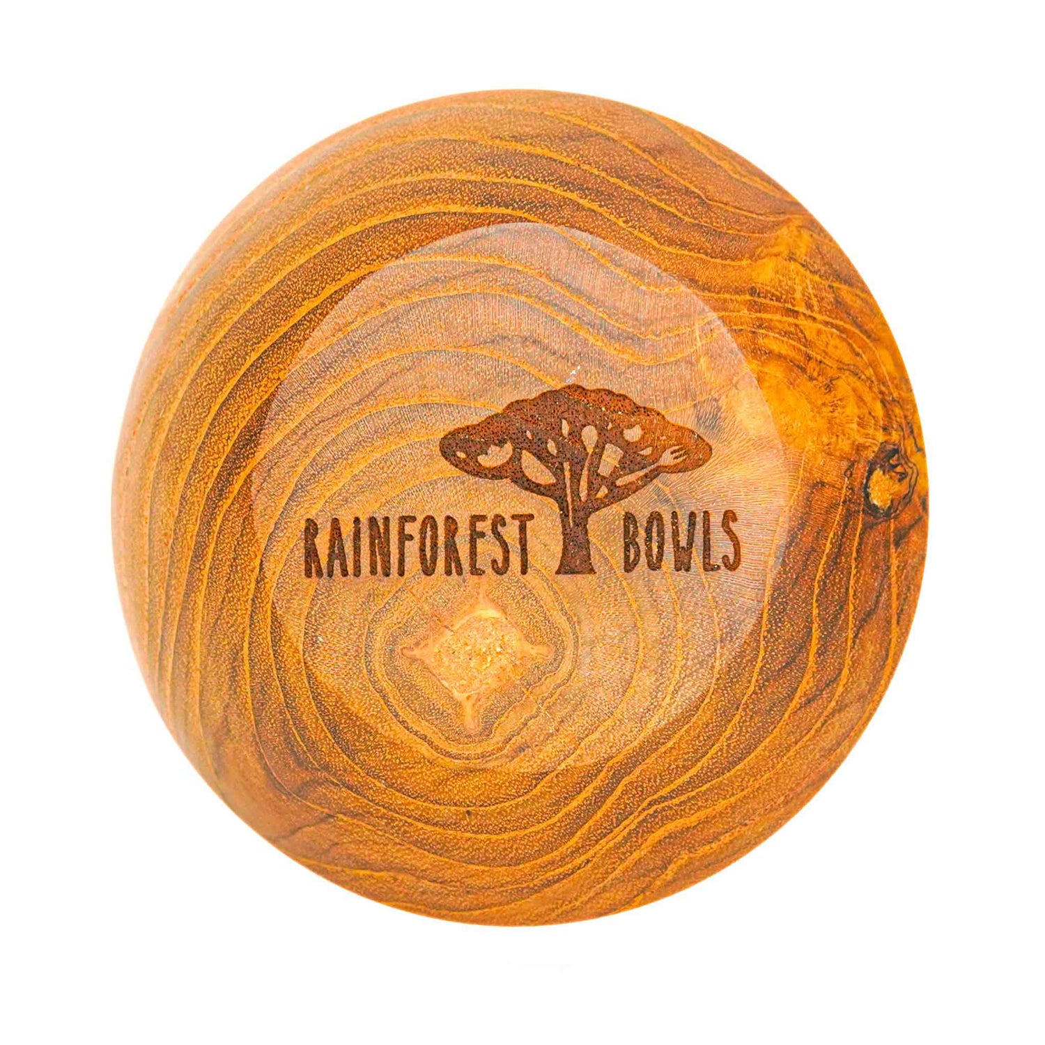 Ball Teak Wood Candle Holder - Large