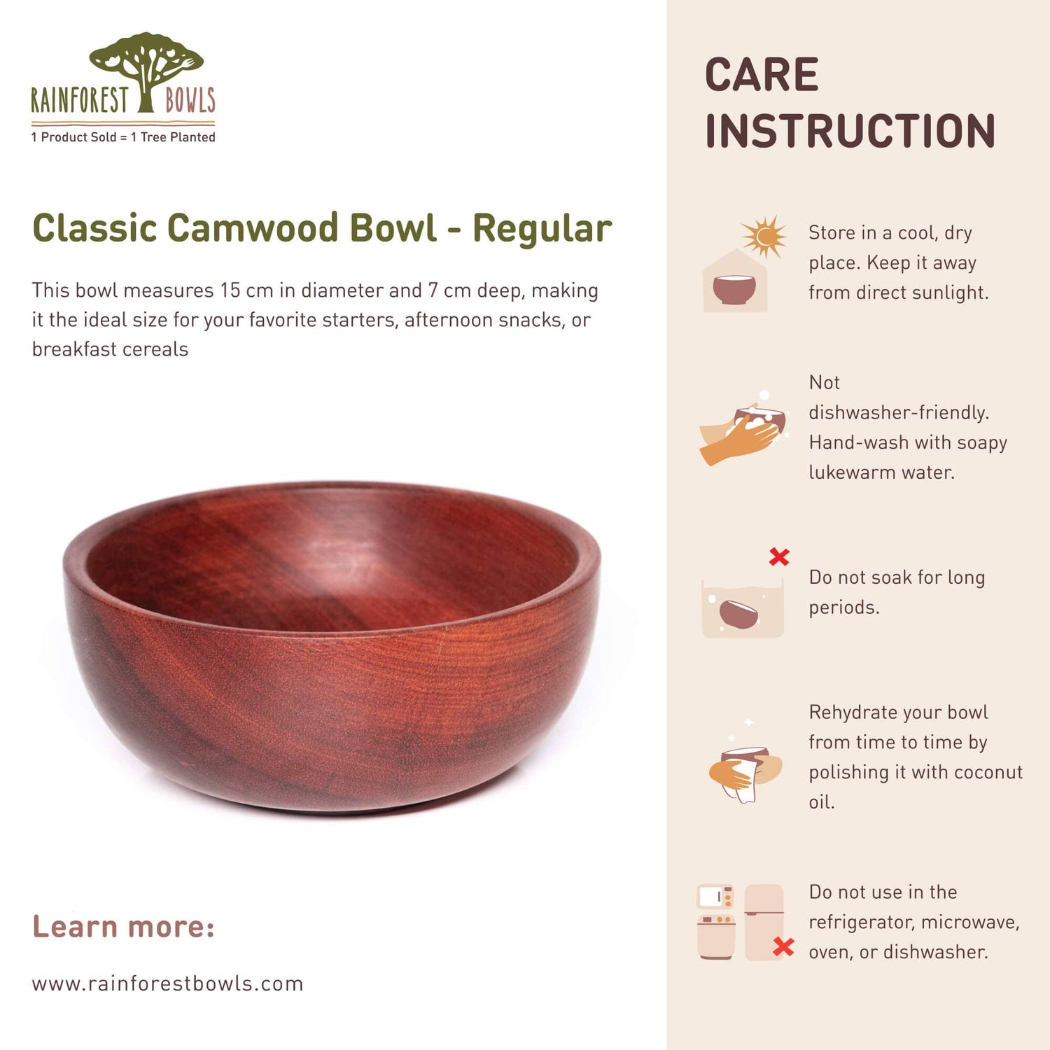 Classic Camwood Bowl - Regular