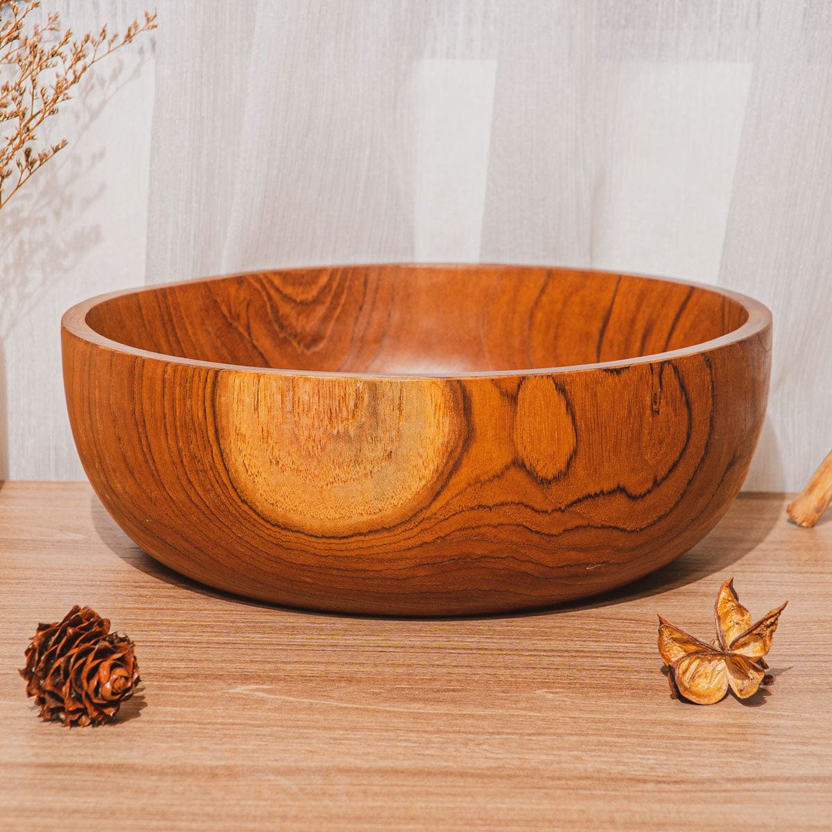 Classic Teak Wood Salad Serving Bowl