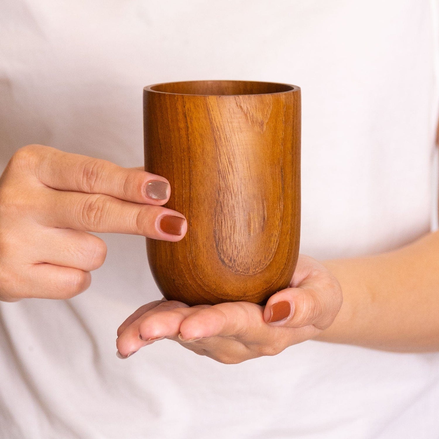Classic Teak Wood Cup - Small