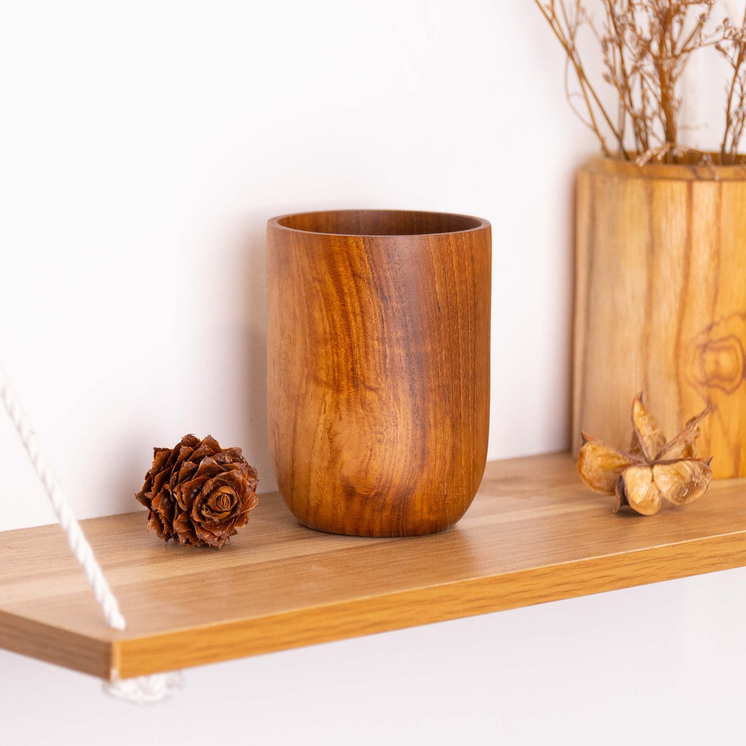 Classic Teak Wood Cup - Small