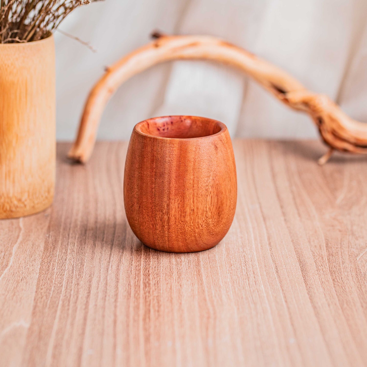 Rounded Beech Wood Cup