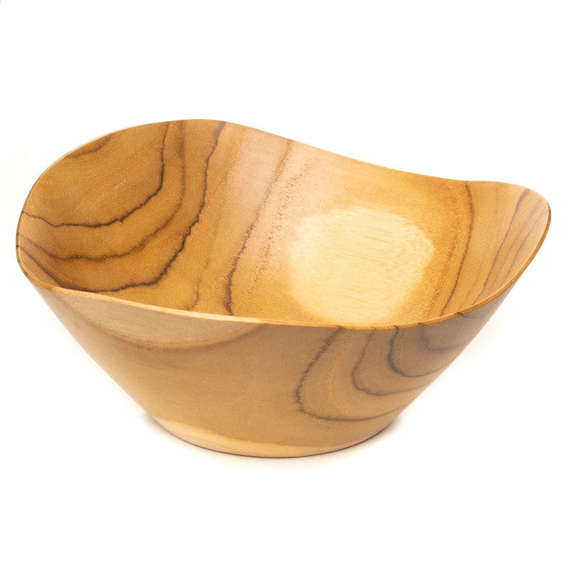 Flower Nimonowan Teak Wood Appetizer Bowl
