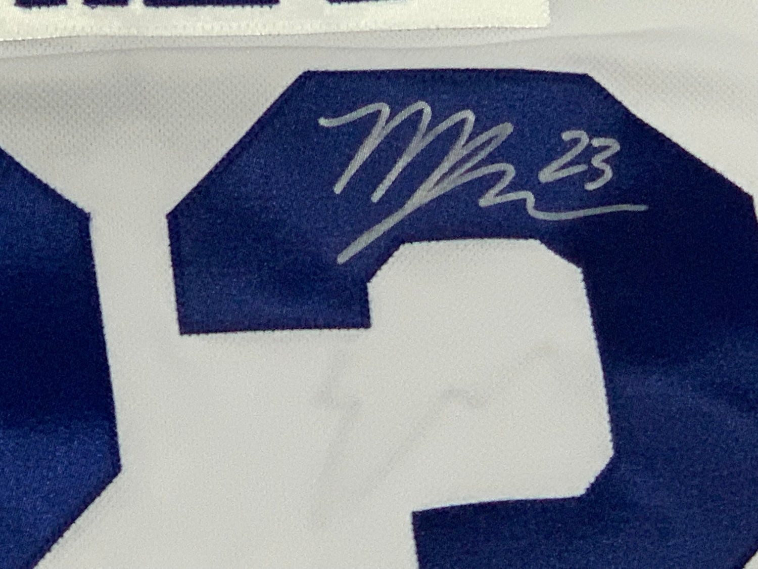 Matthew Knies Signed Toronto Maple Leafs Adidas NHL Hockey Jersey - Away White Jersey