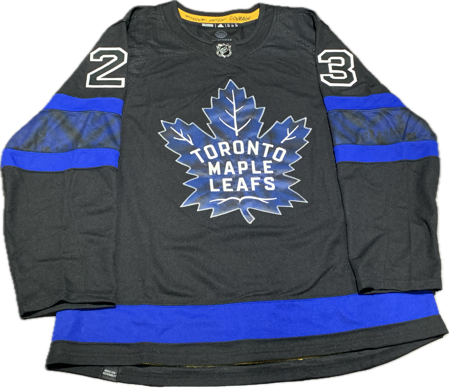 Matthew Knies Signed Toronto Maple Leafs Adidas NHL Hockey Jersey - Black Alternate