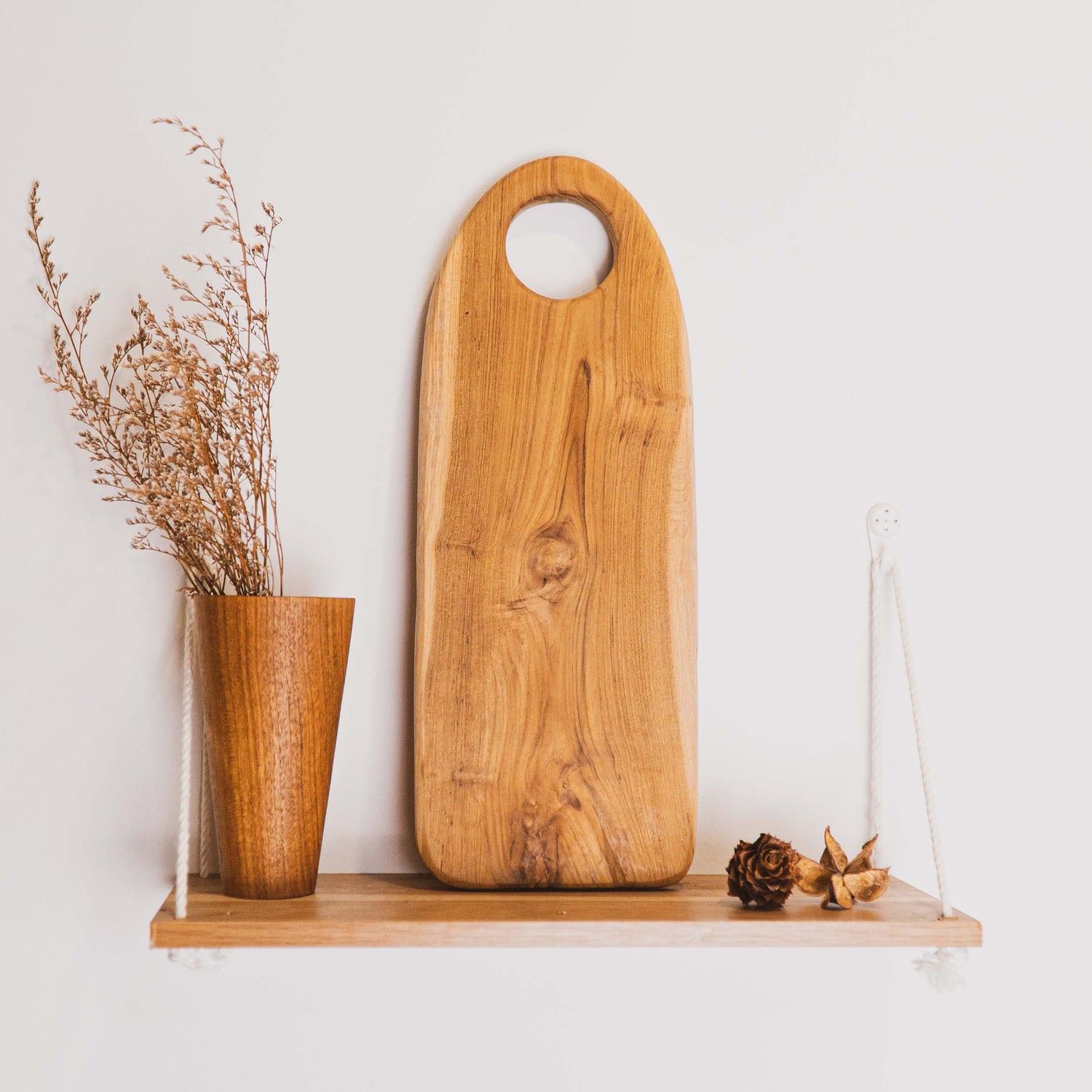 Rounded Edge Rectangular Teak Wood Chopping Board (16