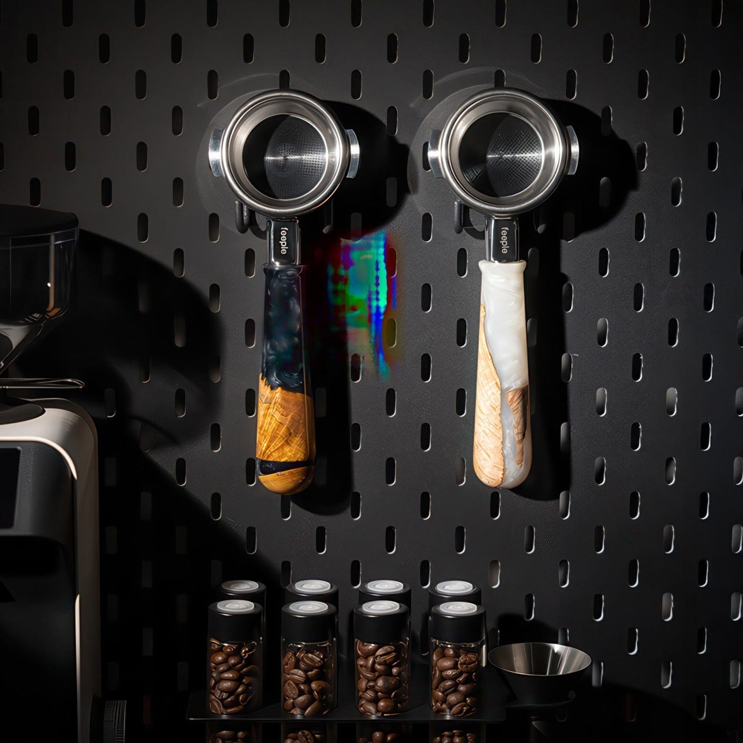 Walnut & Resin Handle Bottomless Portafilter