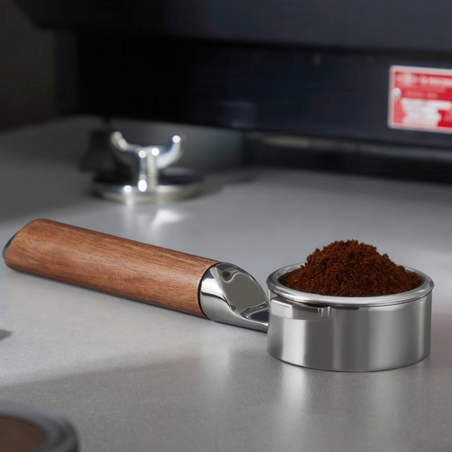 Bottomless Portafilter with Removable Double Spout