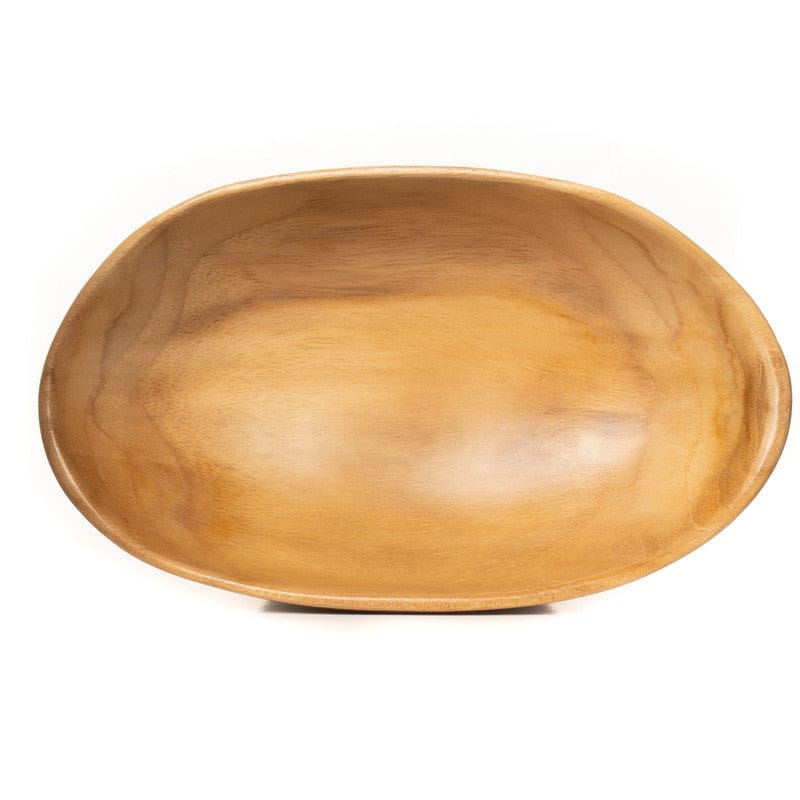 Oval Yakizara Teak Wood Appetizer Plate