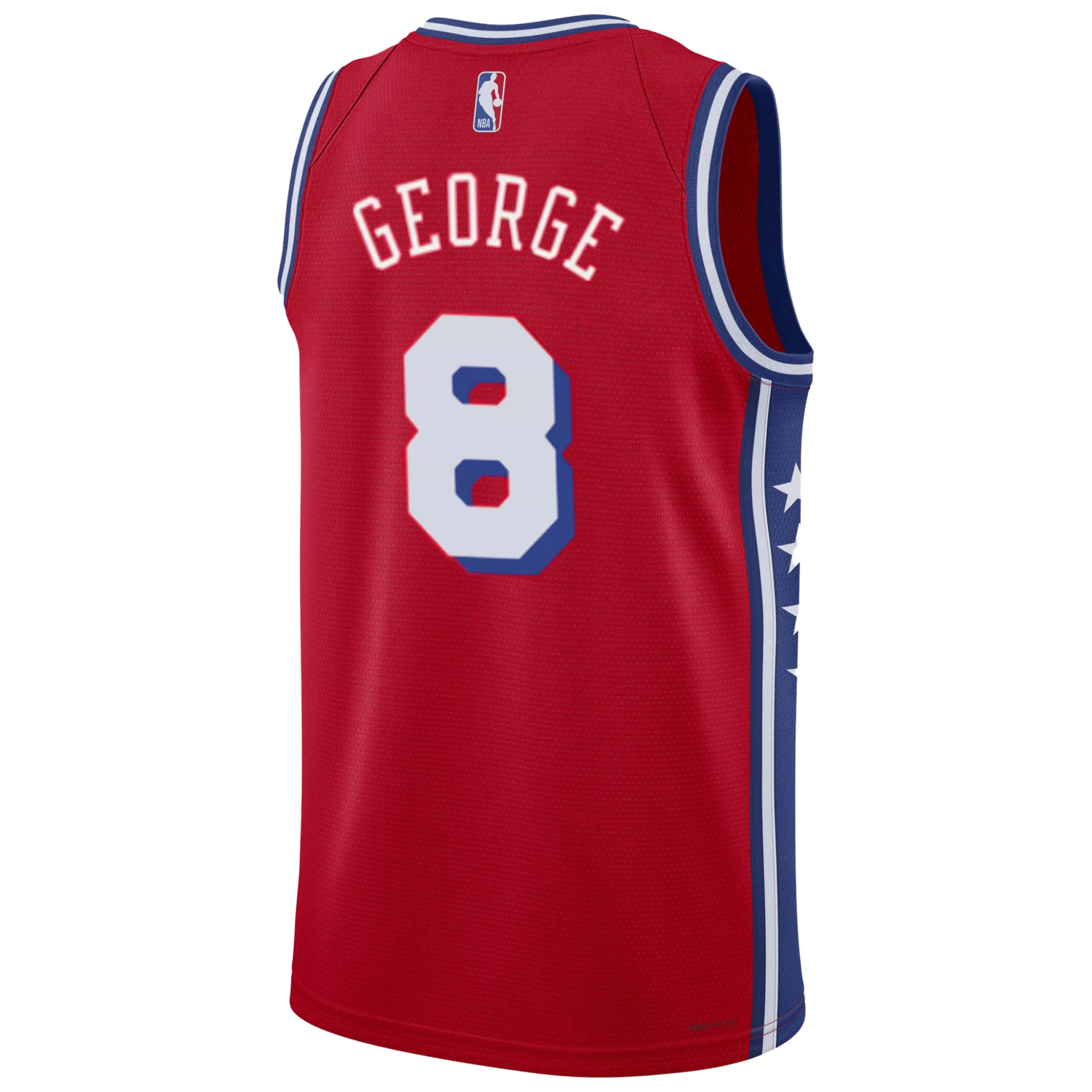 Philadelphia 76ers Red Statement Jersey Paul George #8