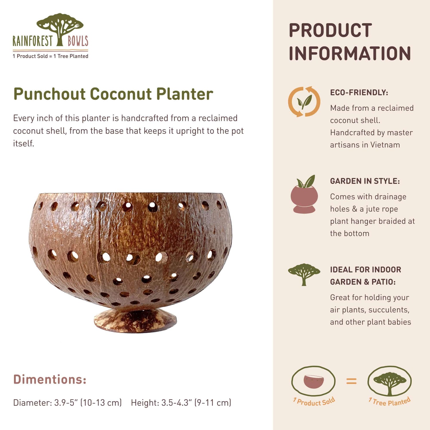 Punchout Coconut Planter