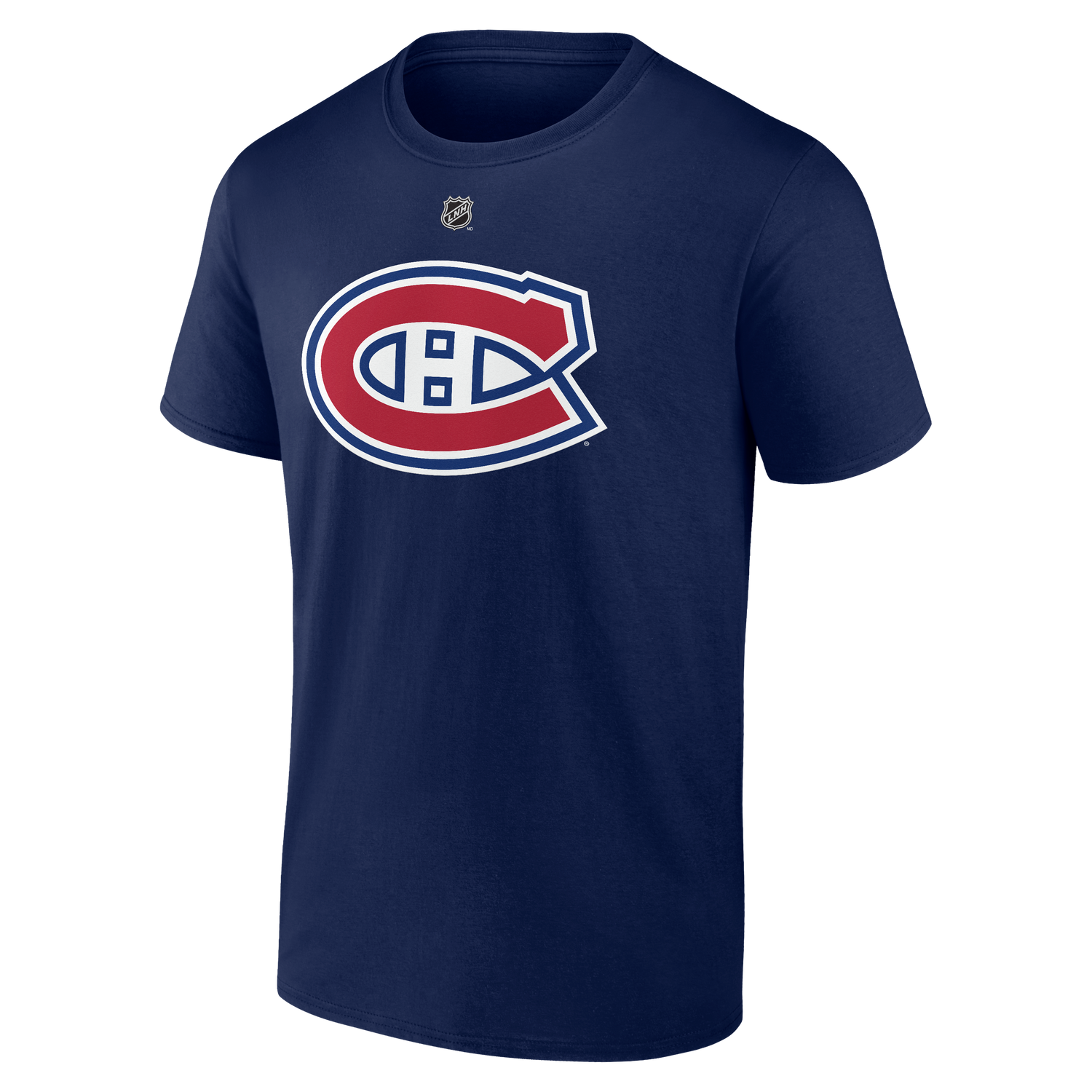 Men's Montreal Canadiens Noah Dobson Fanatics Branded Navy Authentic Stack – Name & Number T-Shirt