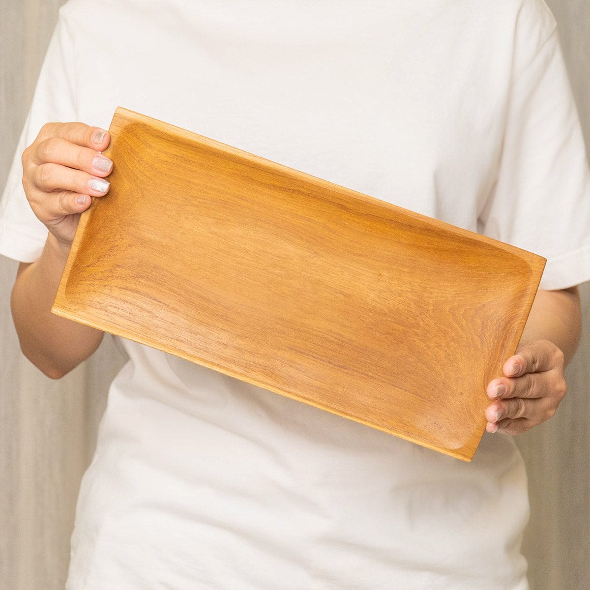 Rectangular Teak Wood Plate - Regular