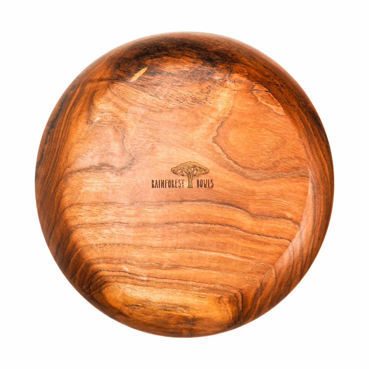 Ripple Teak Wood Salad Serving Bowl