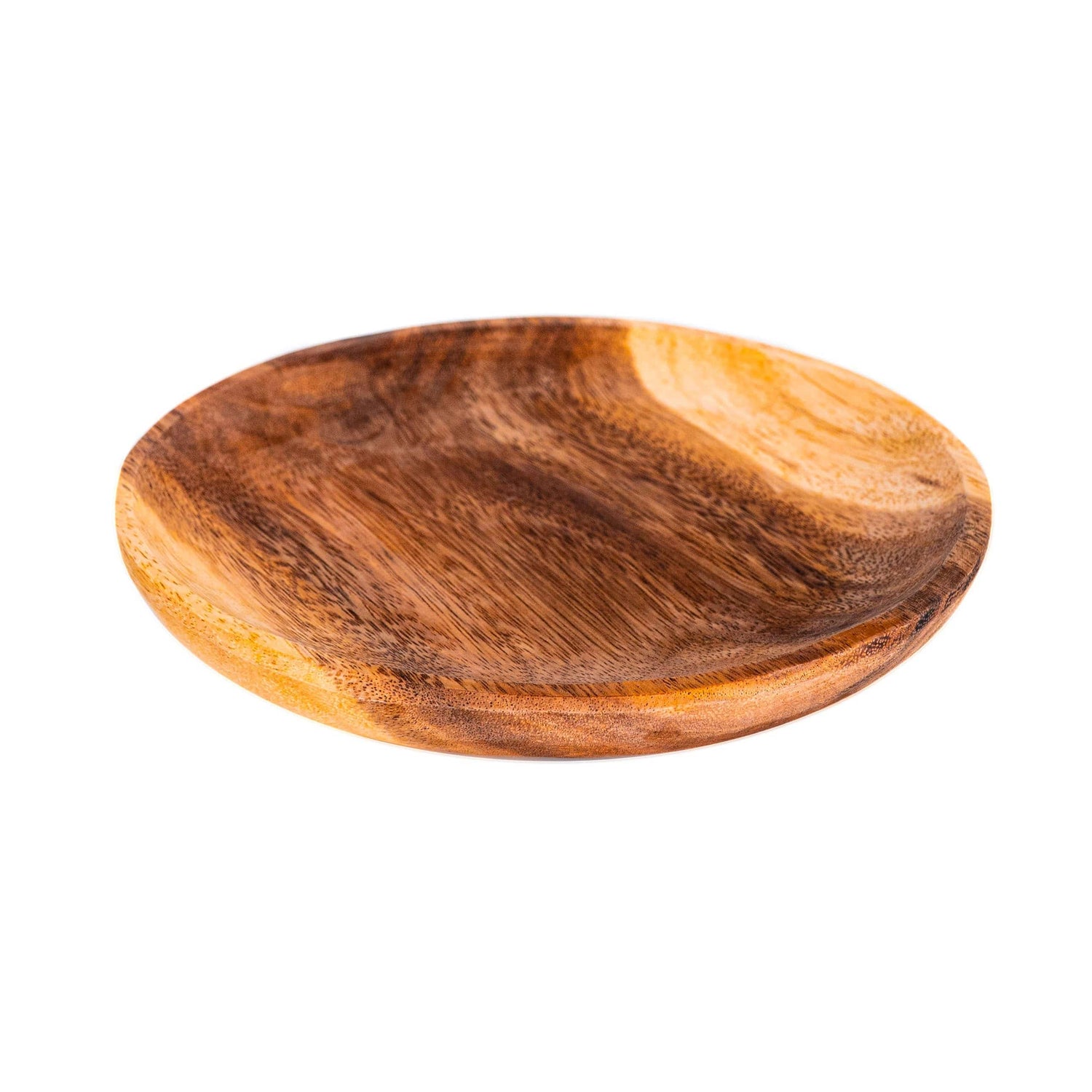 Round Classic Acacia Wood Starter Plate
