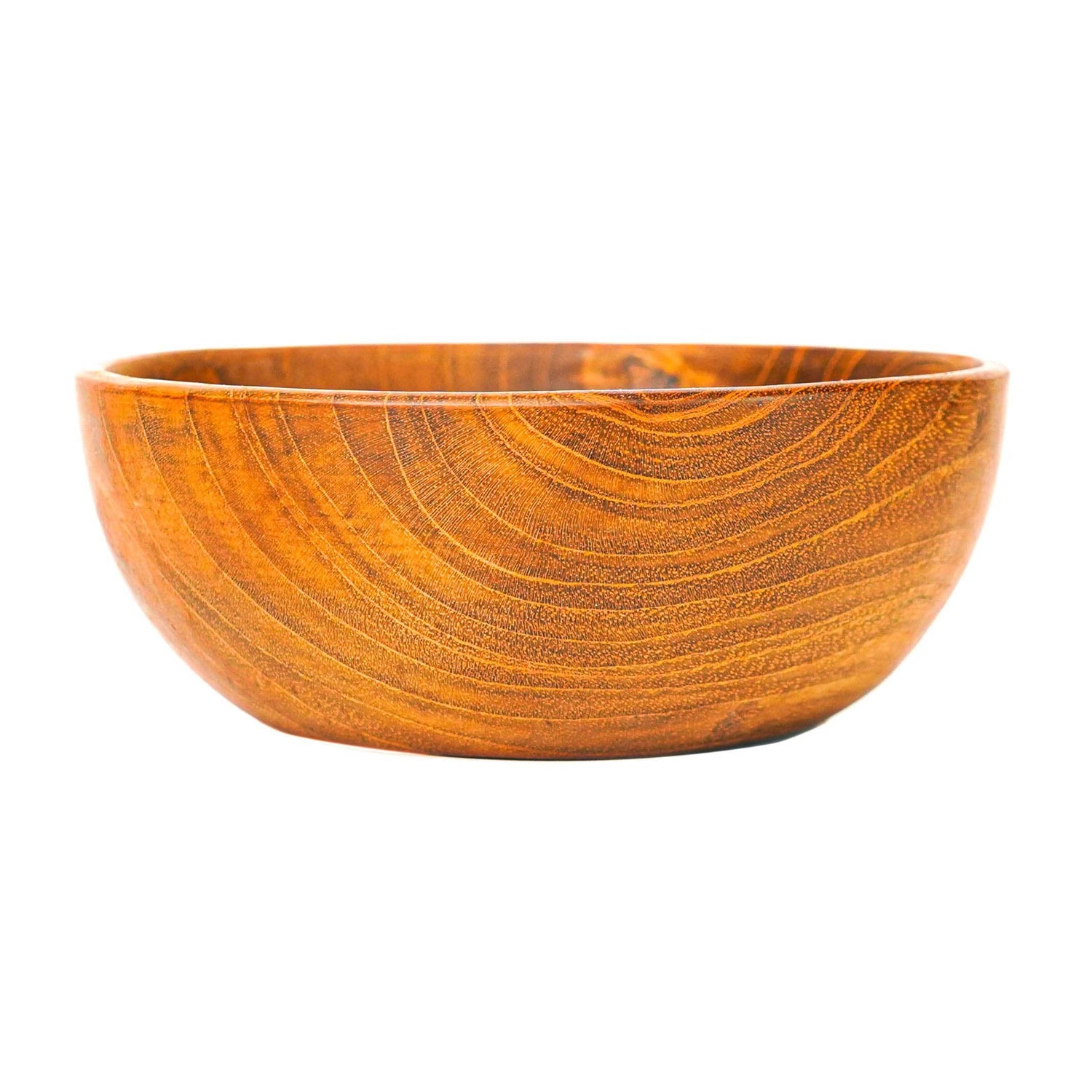 Round Teak Wood Appetizer Bowl