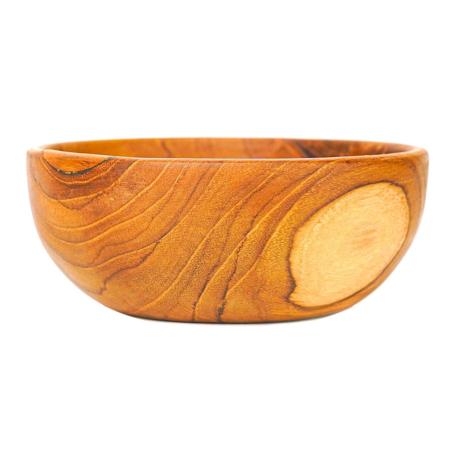 Round Teak Wood Side Dish Bowl