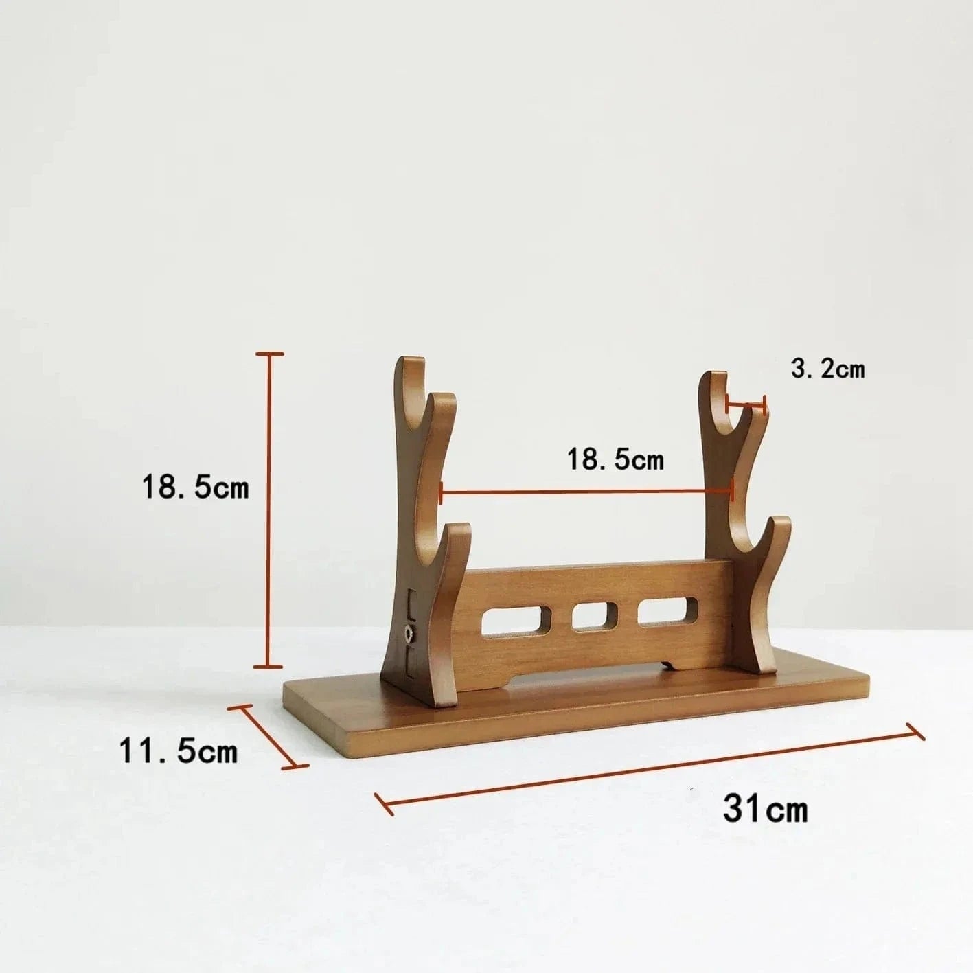 Wooden Katana Sword Holder Stand – 5-Tier Weapon Display Rack
